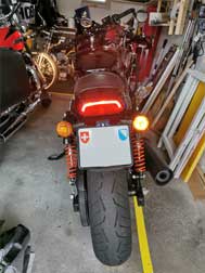 Harley Davidson Street Rod - rear conversion