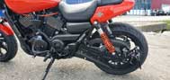 Harley Davidson Street Rod XG750A - Heckumbau - Kunden Foto - seitlicher Kennzeichenhalter und 4x Blinker Kellermann Atto Dark