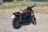 Harley Davidson Street Rod XG750A - Heckumbau - zentraler Kennzeichenhalter und Original Blinker